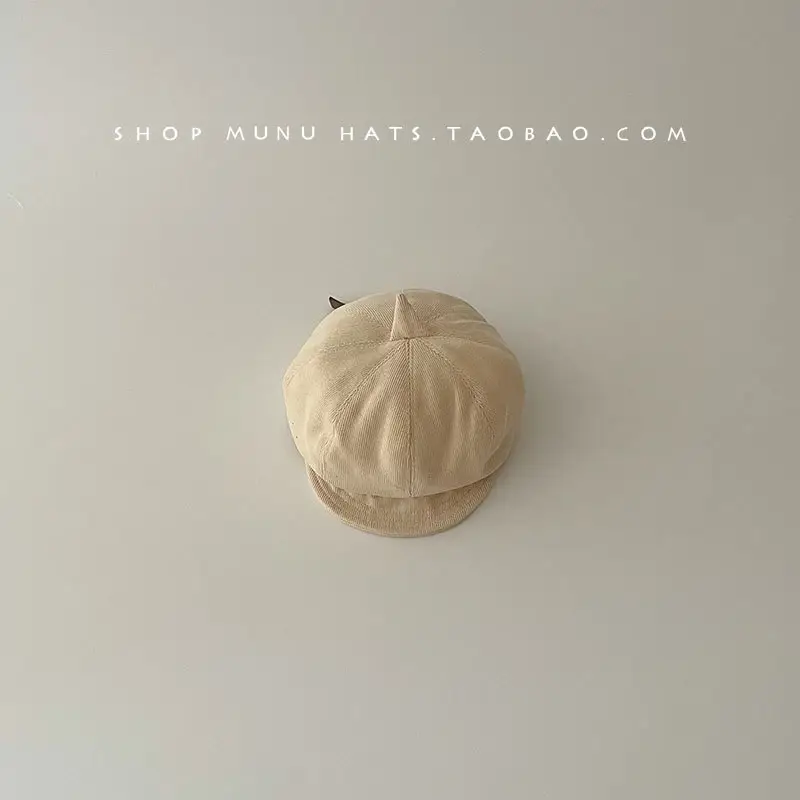Beige Octagonal Baby Cap for Men Women — feature 17