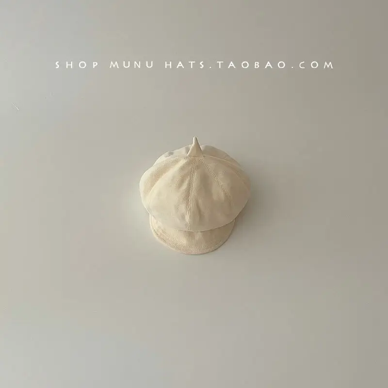 Beige Octagonal Baby Cap for Men Women — feature 20