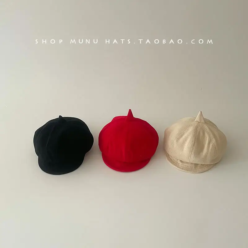 Beige Octagonal Baby Cap for Men Women — feature 5