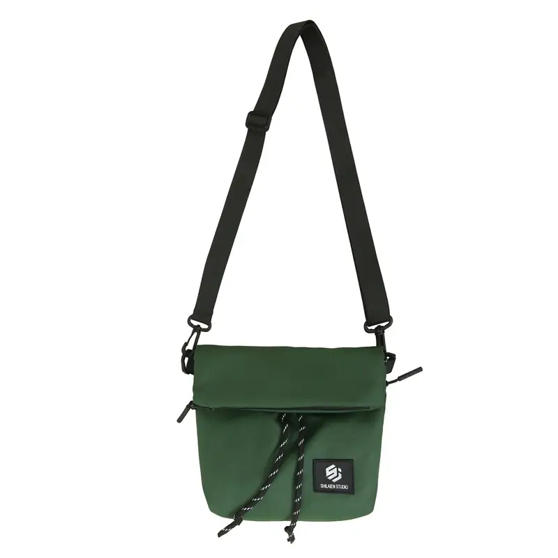 Japanese Casual Crossbody Bag for Men Women Black