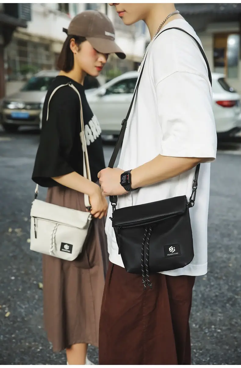 Japanese Casual Crossbody Bag for Men Women Black — feature 16