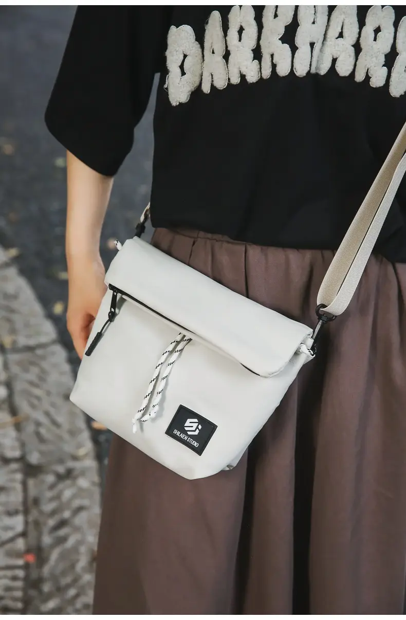 Japanese Casual Crossbody Bag for Men Women Black — feature 20