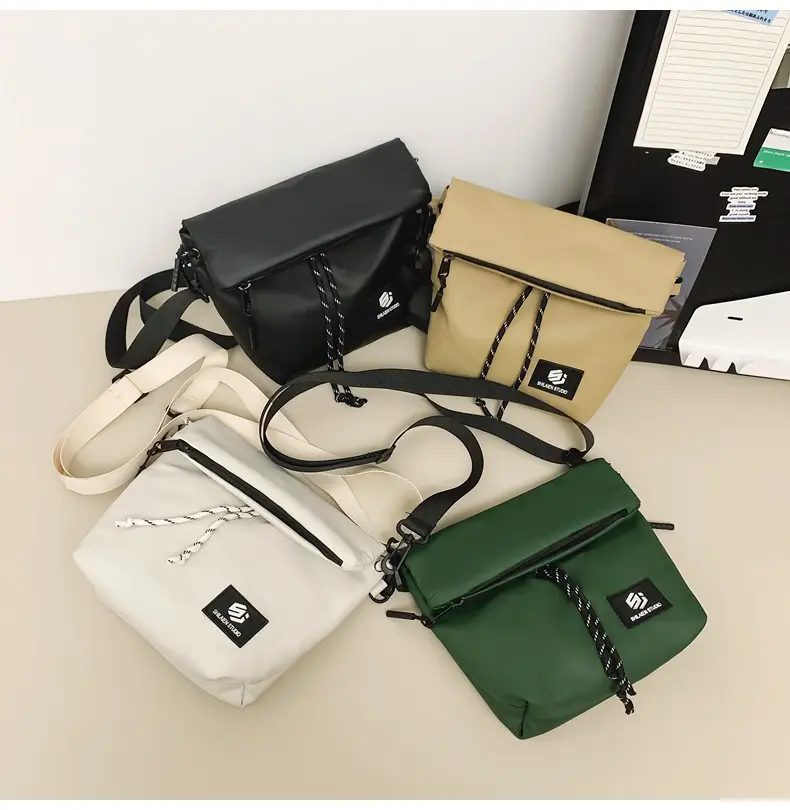 Japanese Casual Crossbody Bag for Men Women Black — feature 25