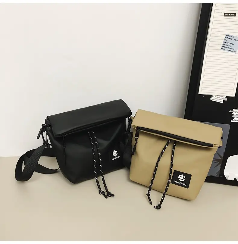 Japanese Casual Crossbody Bag for Men Women Black — feature 26