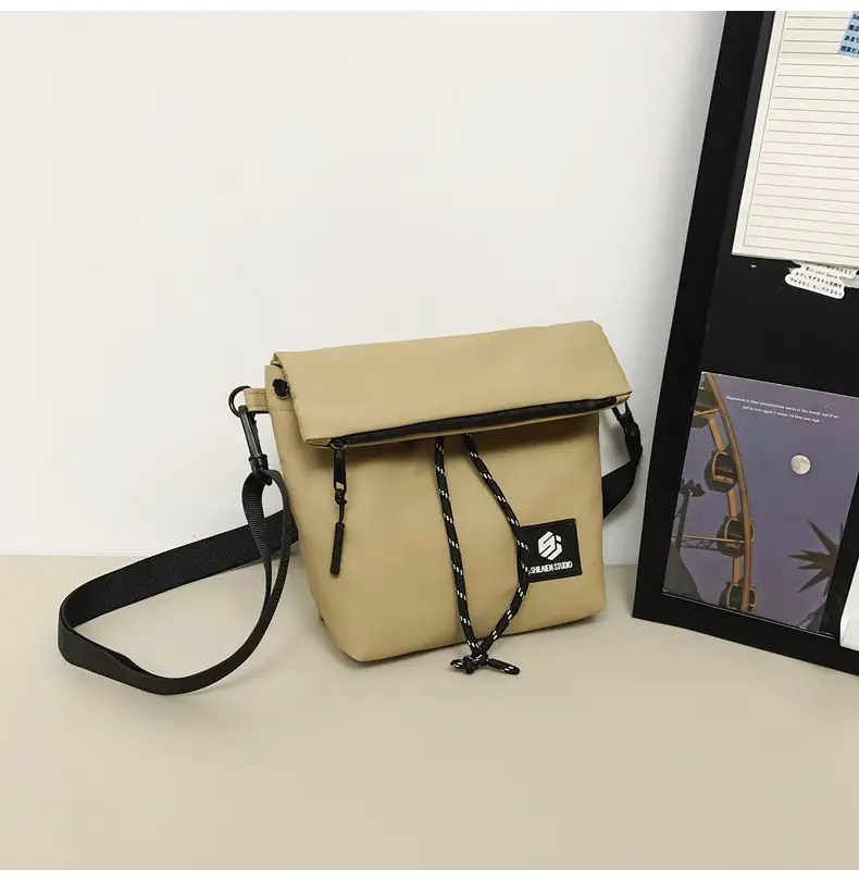 Japanese Casual Crossbody Bag for Men Women Black — feature 32