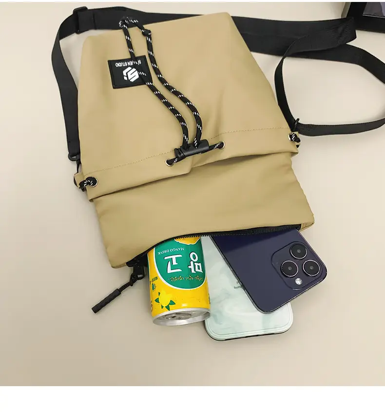Japanese Casual Crossbody Bag for Men Women Black — feature 40