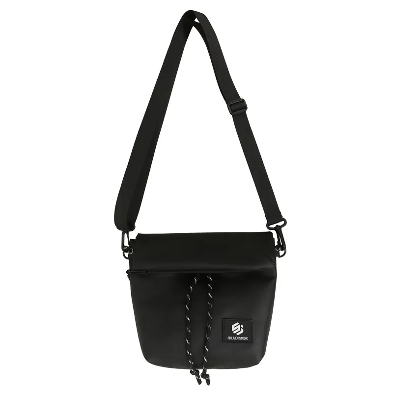 Japanese Casual Crossbody Bag for Men Women Black