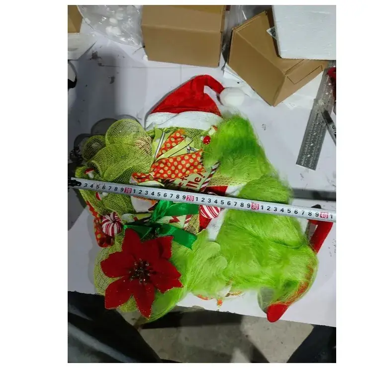 Grinch Ghost Halloween Wreath 2022 Cross-Border Hot Selling Decor