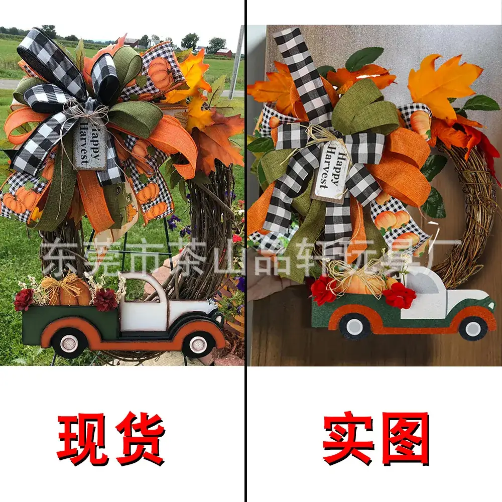 Grinch Ghost Halloween Wreath 2022 Cross-Border Hot Selling Decor