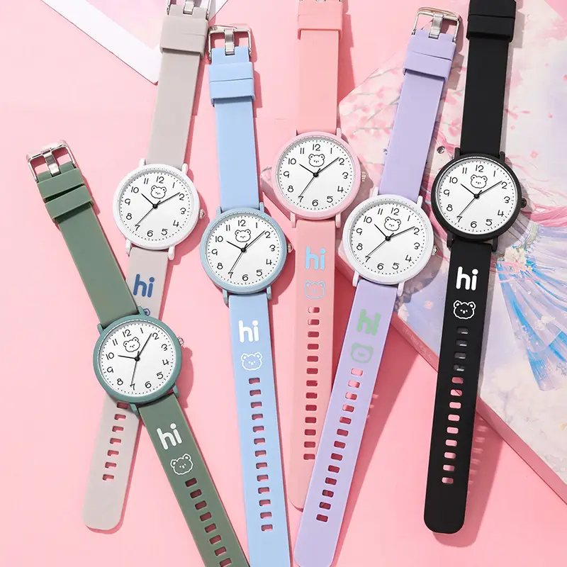 Cute Cartoon Watch for Girls Kids Silicone Band - Image 10
