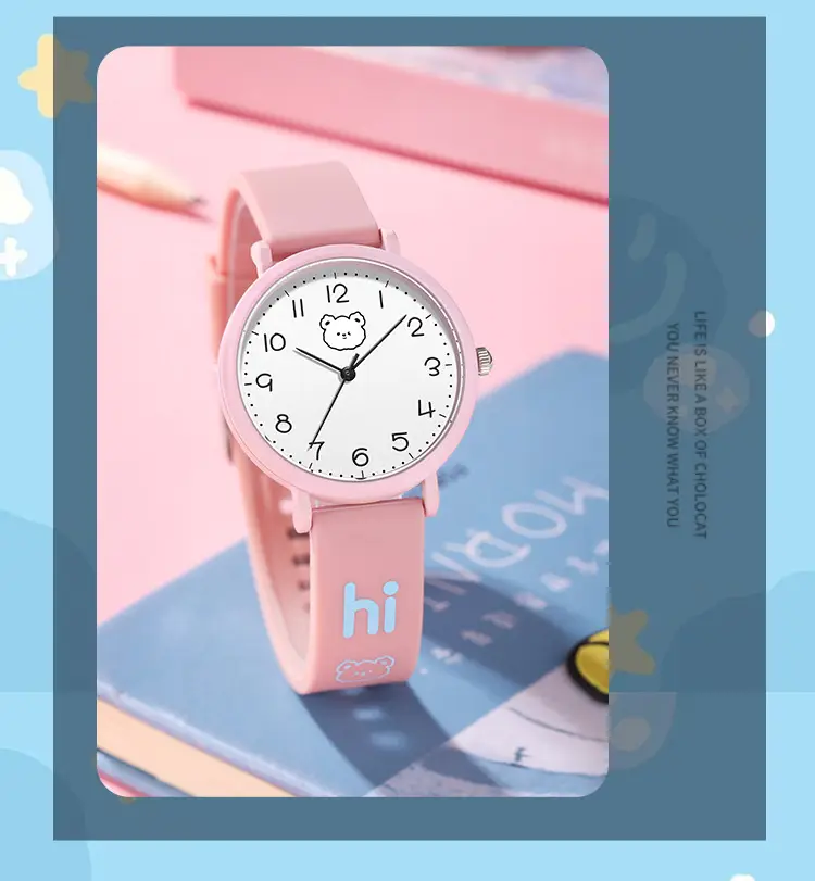 Cute Cartoon Watch for Girls Kids Silicone Band — feature 3