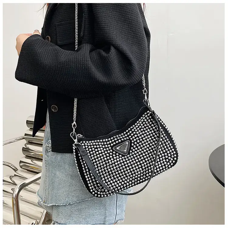 Women's Bright Diamond Chain Crossbody Bag Set — feature 10