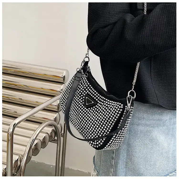 Women's Bright Diamond Chain Crossbody Bag Set — feature 11