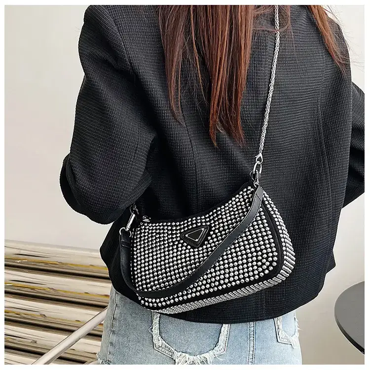 Women's Bright Diamond Chain Crossbody Bag Set — feature 12