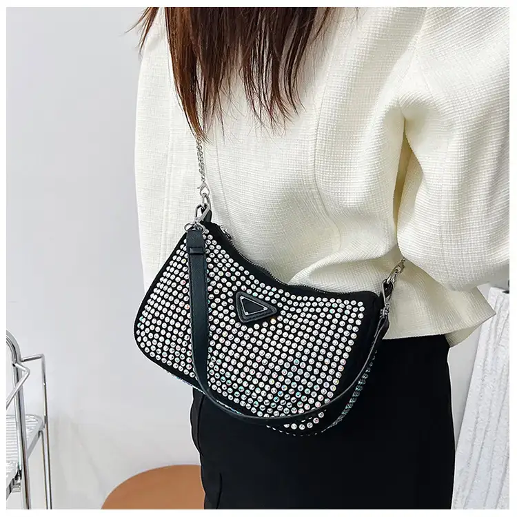 Women's Bright Diamond Chain Crossbody Bag Set — feature 15