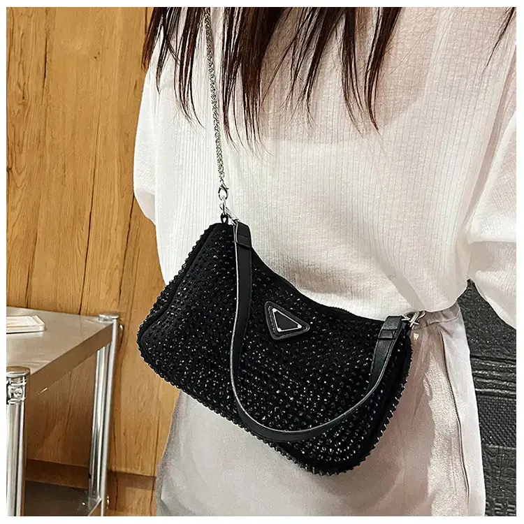 Women's Bright Diamond Chain Crossbody Bag Set — feature 17