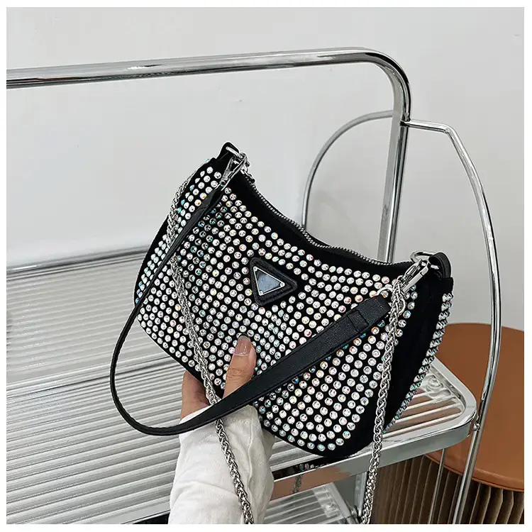 Women's Bright Diamond Chain Crossbody Bag Set — feature 19