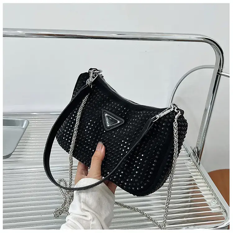 Women's Bright Diamond Chain Crossbody Bag Set — feature 21