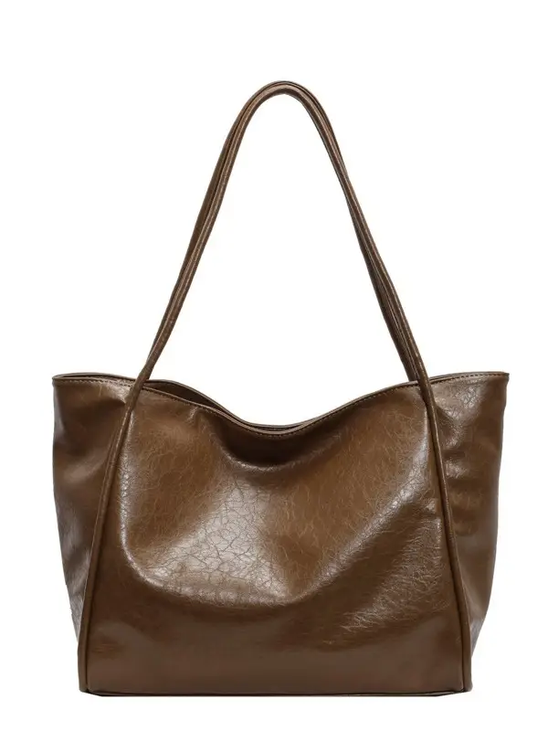 Silver Metallic Large Tote Bag Women 2024 - Image 9