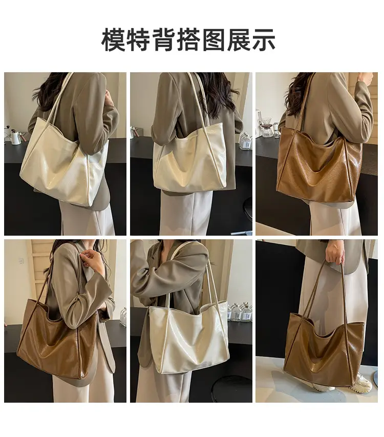 Silver Metallic Large Tote Bag Women 2024 — feature 7