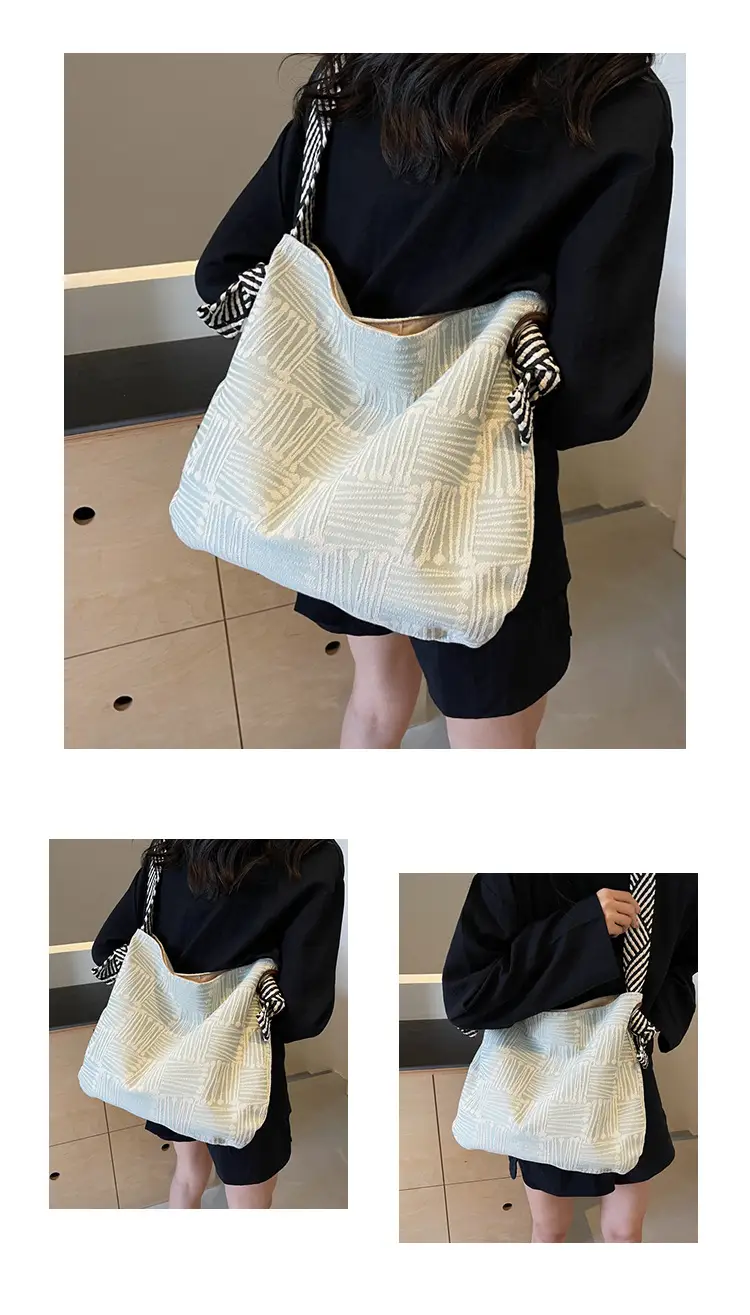 Women's Striped Zip Shoulder Crossbody Bag 2024 — feature 10