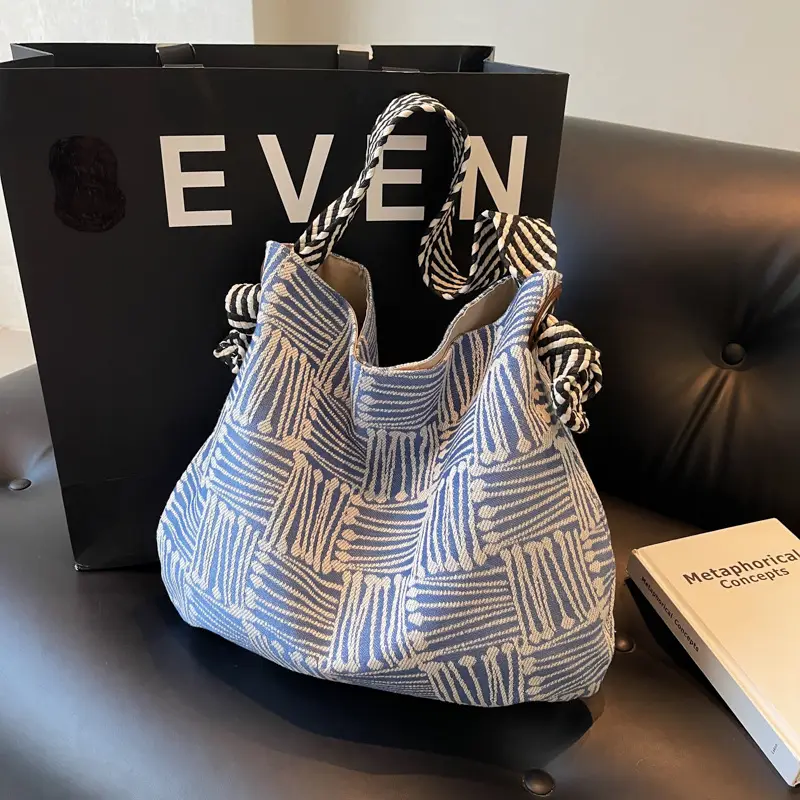Women's Striped Zip Shoulder Crossbody Bag 2024 - Image 3
