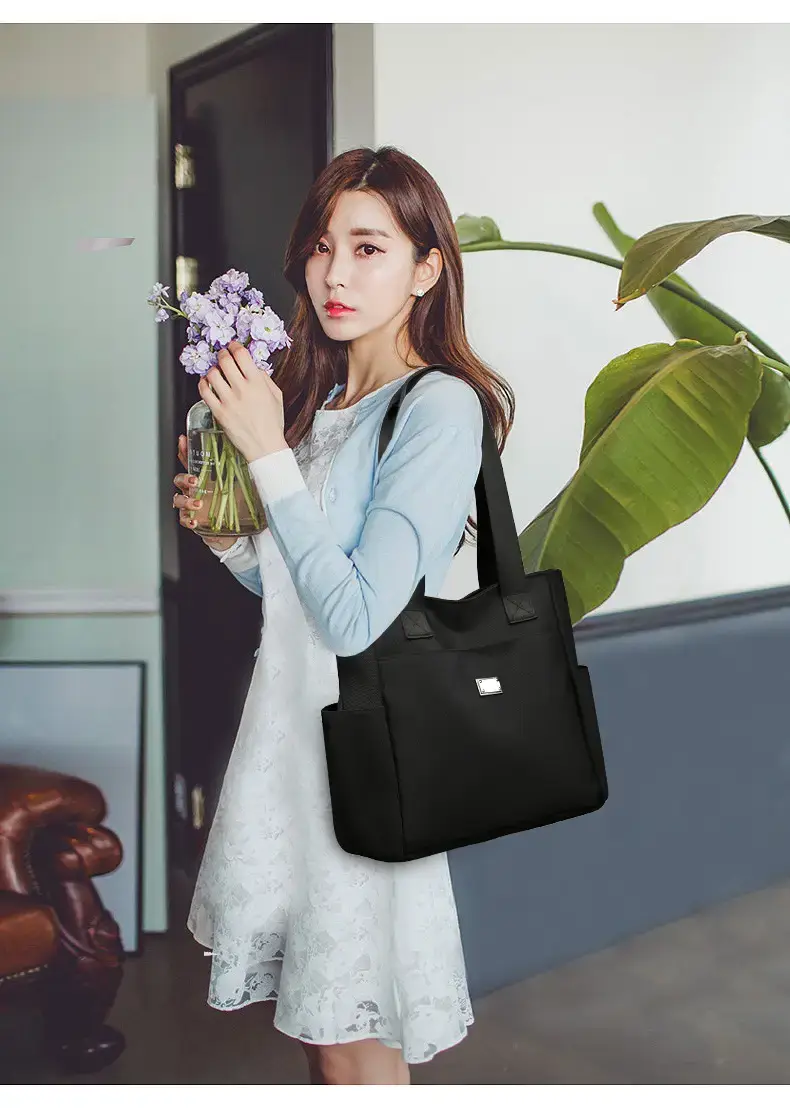 Women's Olive Green Oxford Tote Bag Large Capacity — feature 20