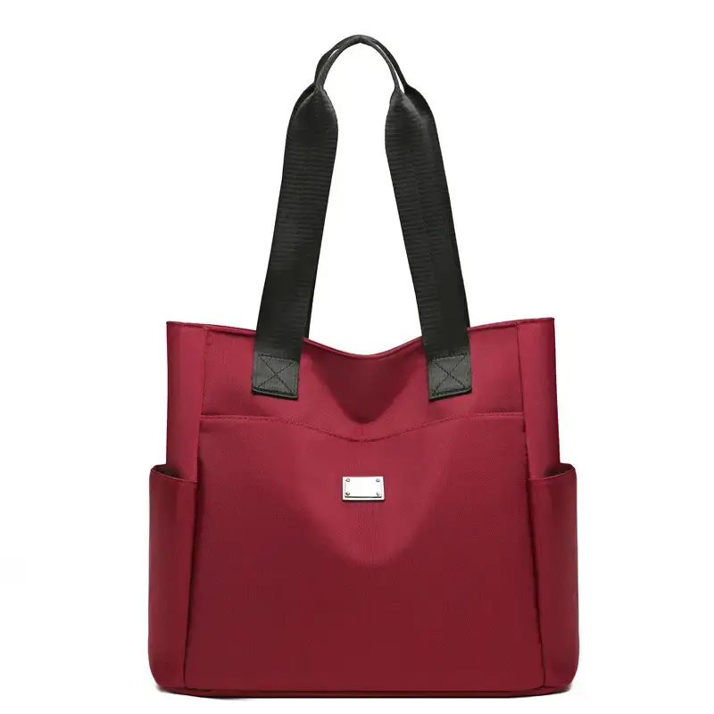 Women's Olive Green Oxford Tote Bag Large Capacity - Image 5