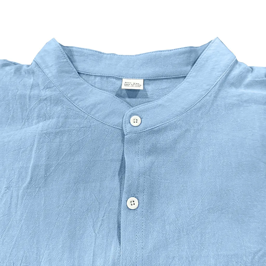 Men's Black Long Sleeve Button Down Shirt Large — feature 45