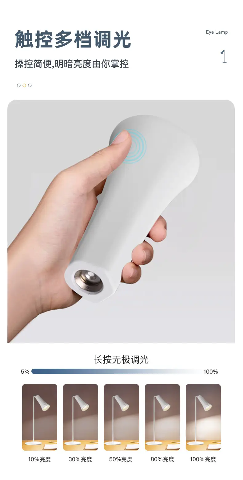 Five-in-one multi-functional magnetic lamp office writing work study lamp student dormitory special reading eye lamp — feature 7