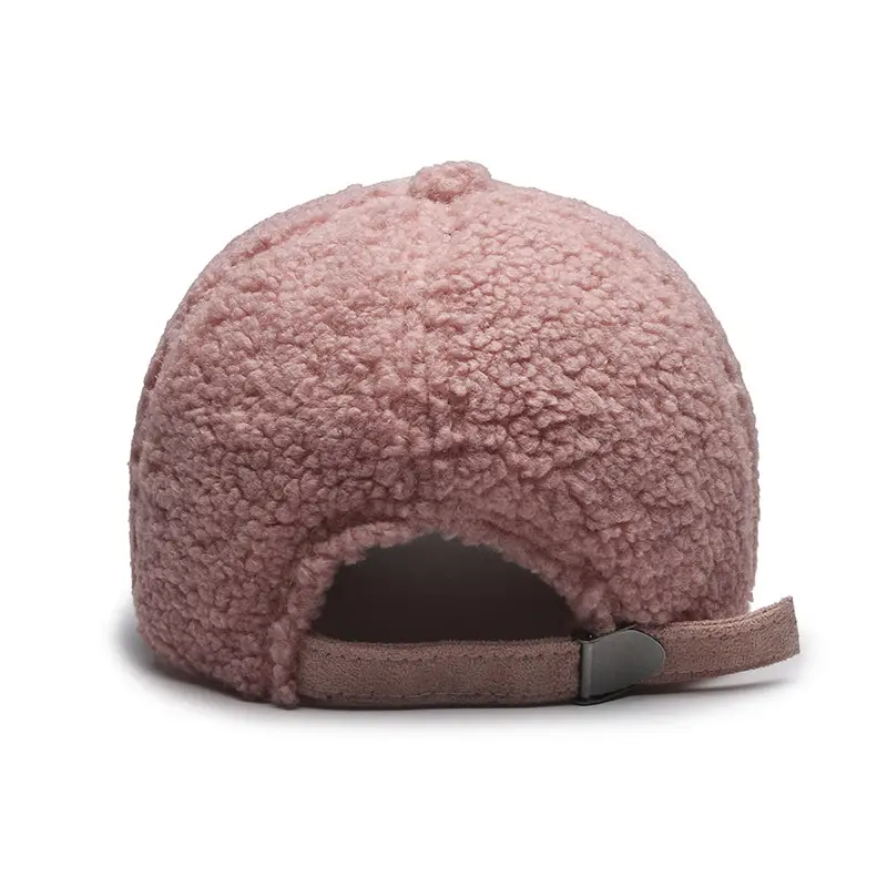 Winter Korean Bear Embroidered Wool Cap Brown - Image 10