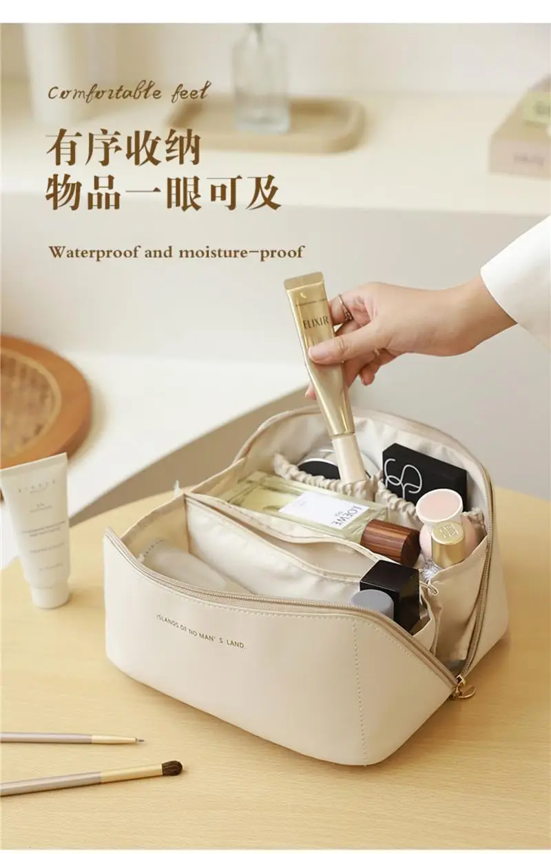 Large Capacity Makeup Bag for Women Travel Wash Cosmetic Storage β feature 9