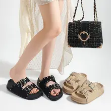2024 Autumn and Winter New Mao Mao Slippers Women's Outer Wear Soft Bottom Mao Slippers Winter Thick Bottom Increased Non-slip Plush Cotton Slippers — feature 6