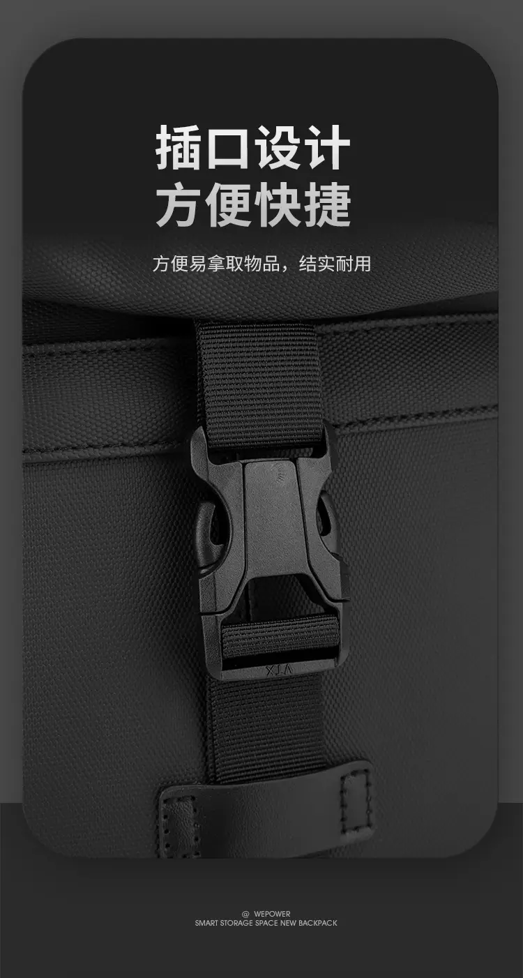 Men's Large Capacity Crossbody Bag Black Leather — feature 11