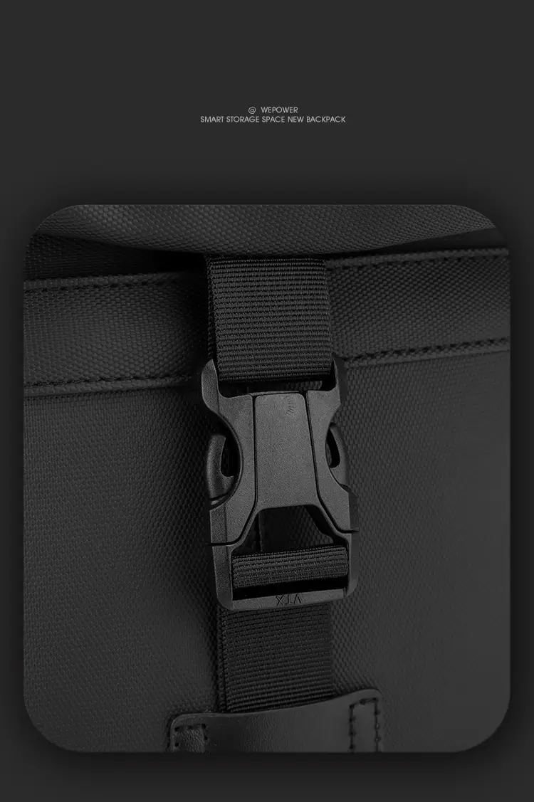 Men's Large Capacity Crossbody Bag Black Leather — feature 19