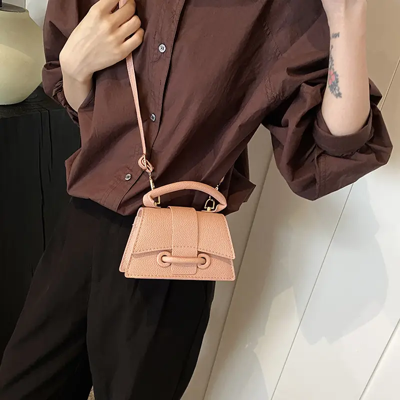 2024 Summer Crossbody Bag Women Beige Square Design - Image 8