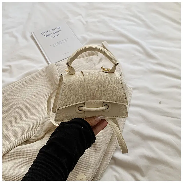 2024 Summer Crossbody Bag Women Beige Square Design — feature 25