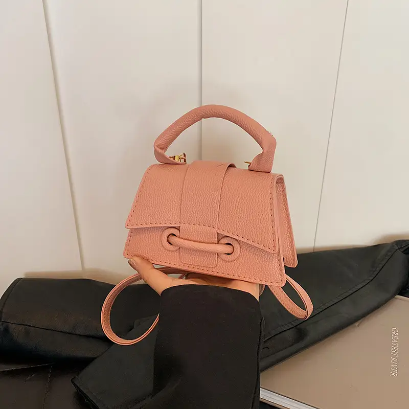 2024 Summer Crossbody Bag Women Beige Square Design - Image 4