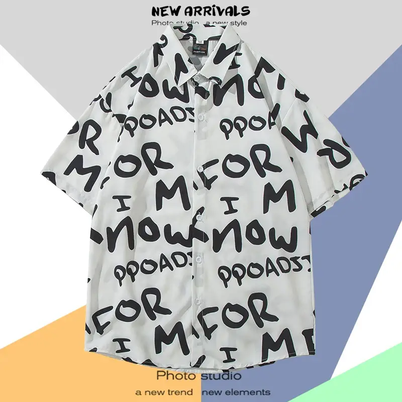 Men's Thai Floral Short Sleeve Shirt Summer Wear — feature 29