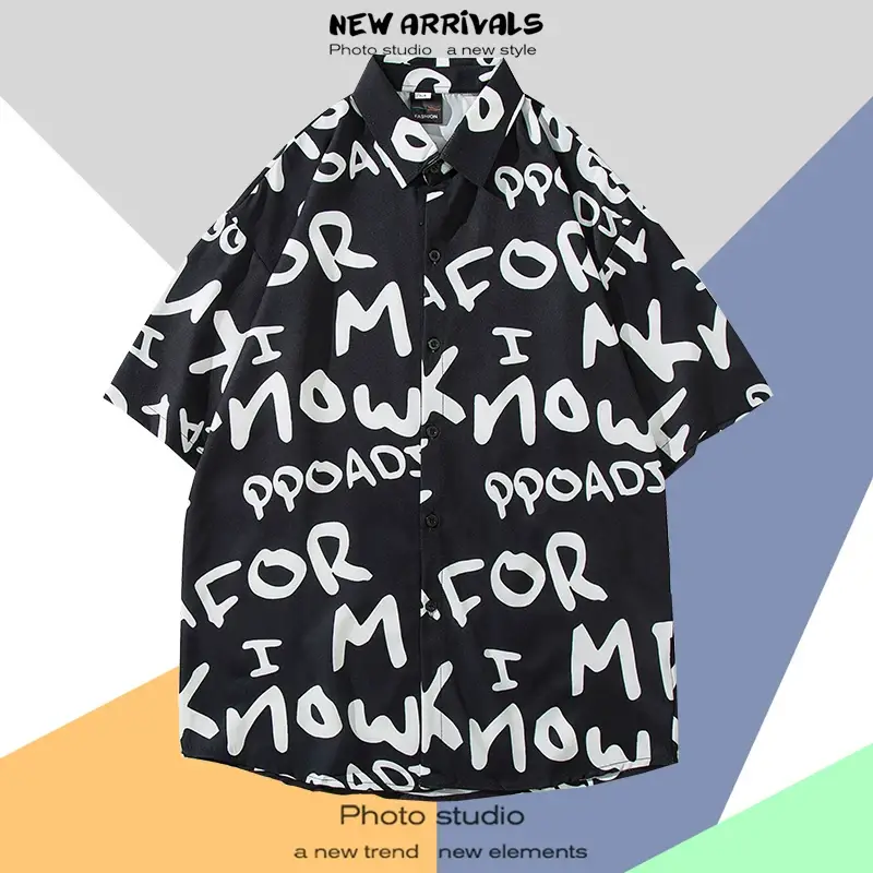 Men's Thai Floral Short Sleeve Shirt Summer Wear — feature 30