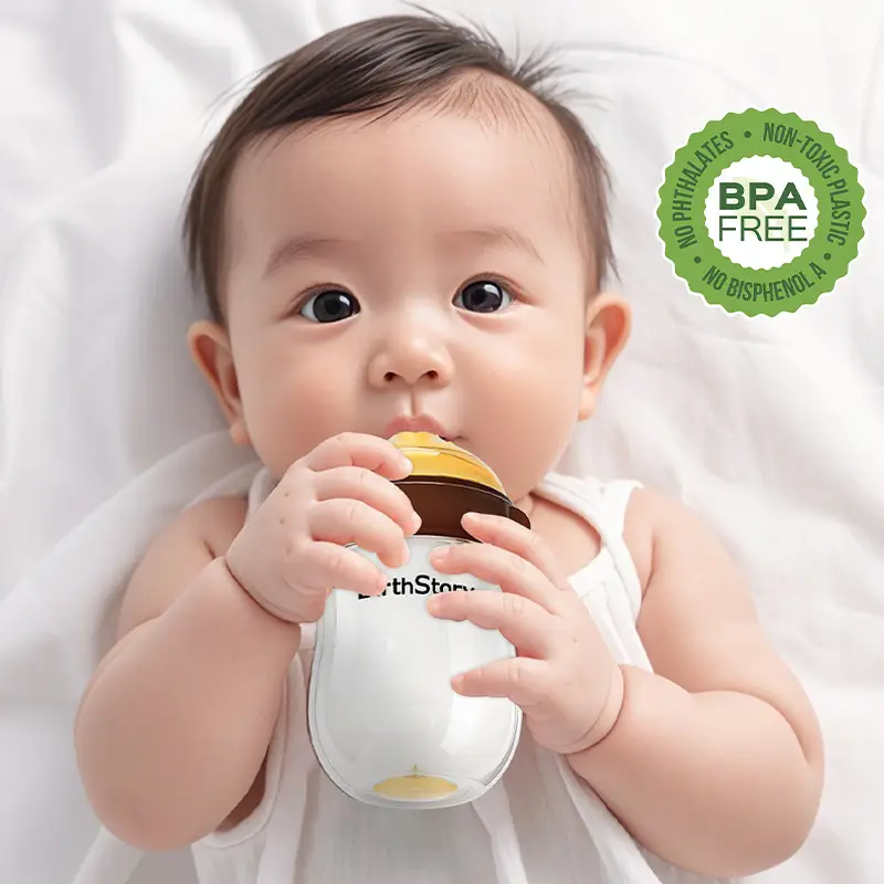 Bottom gas return newborn glass bottle baby wide-caliber anti-flatulence baby bottle newborn 0-3-6 months