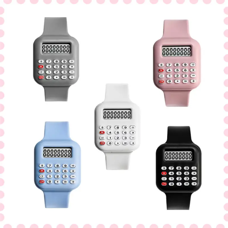 Pink Digital Arithmetic Watch for Kids - Image 8
