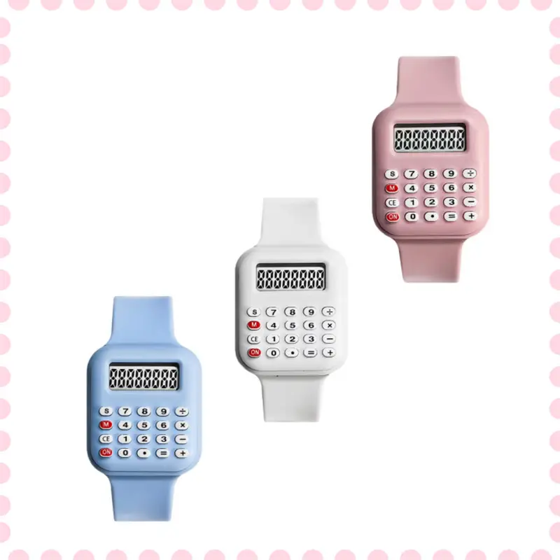 Pink Digital Arithmetic Watch for Kids - Image 9