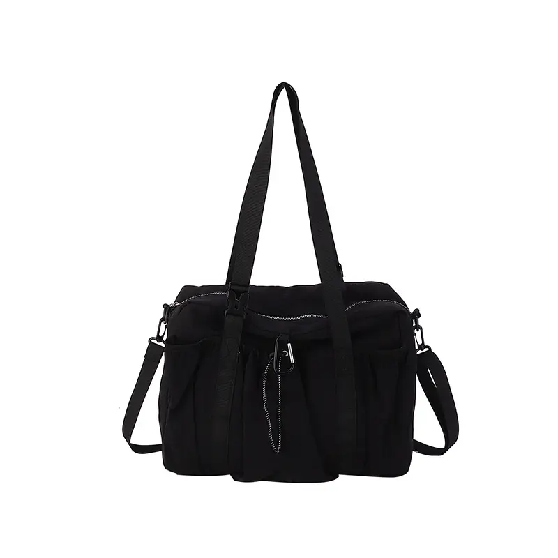 Japanese Style Large Capacity Black Shoulder Bag for Women - Image 11