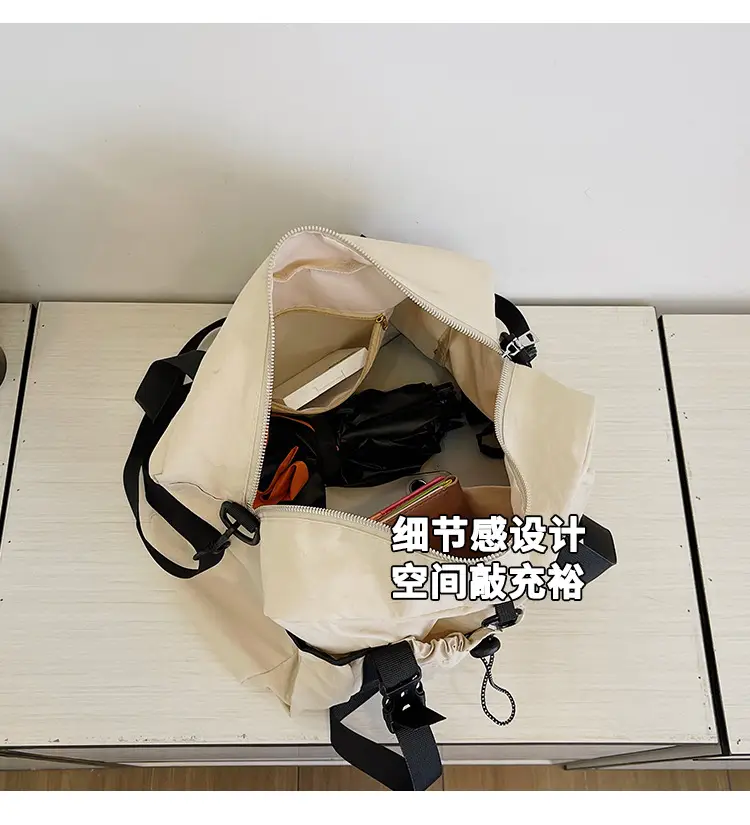 Japanese Style Large Capacity Black Shoulder Bag for Women — feature 12
