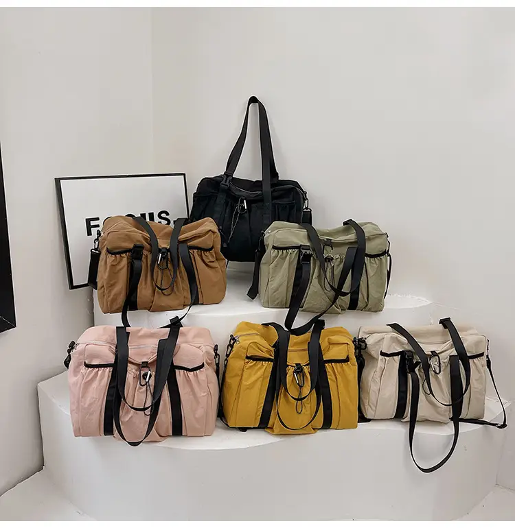 Japanese Style Large Capacity Black Shoulder Bag for Women — feature 16