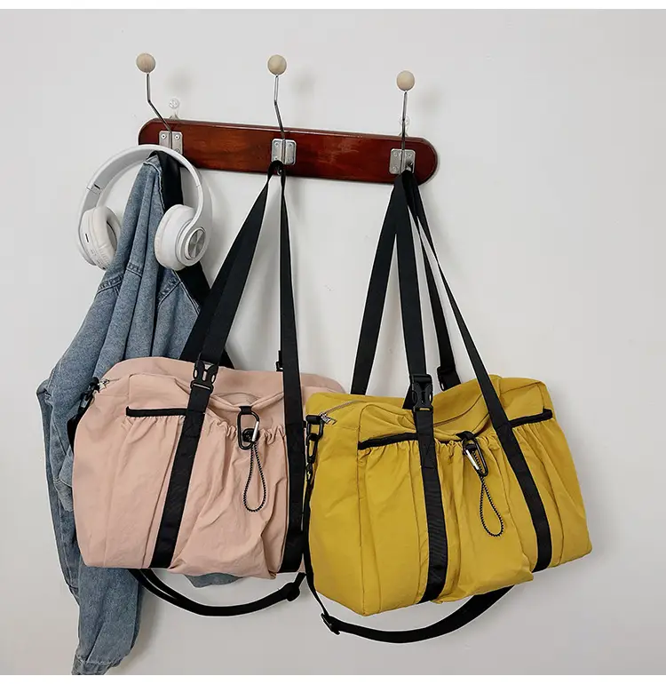 Japanese Style Large Capacity Black Shoulder Bag for Women — feature 18