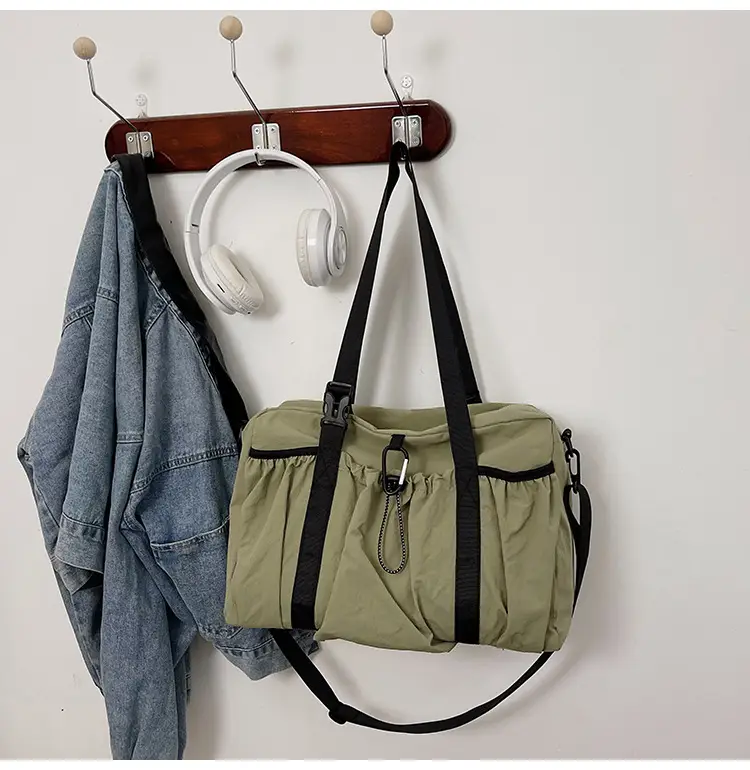 Japanese Style Large Capacity Black Shoulder Bag for Women — feature 22