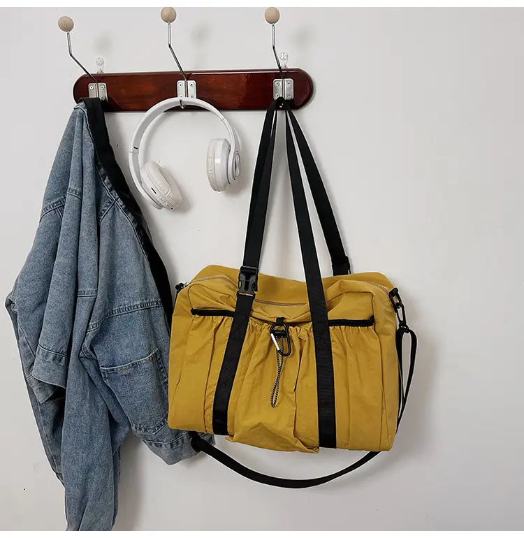Japanese Style Large Capacity Black Shoulder Bag for Women — feature 24