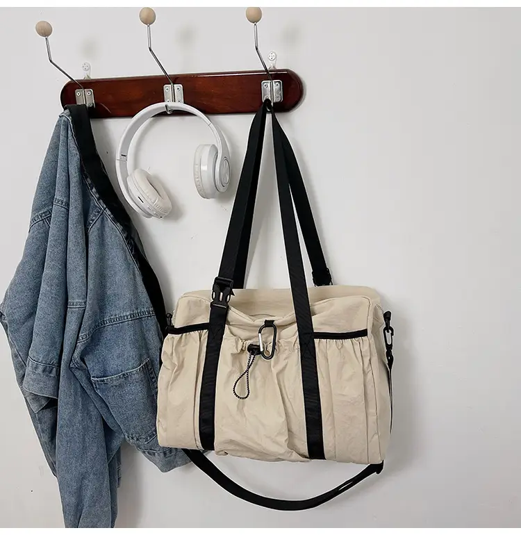 Japanese Style Large Capacity Black Shoulder Bag for Women — feature 25